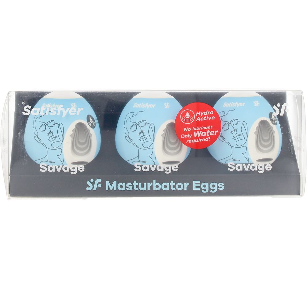 SATISFYER SAVAGE MASTURBATING EGGS 3-PIECE SET