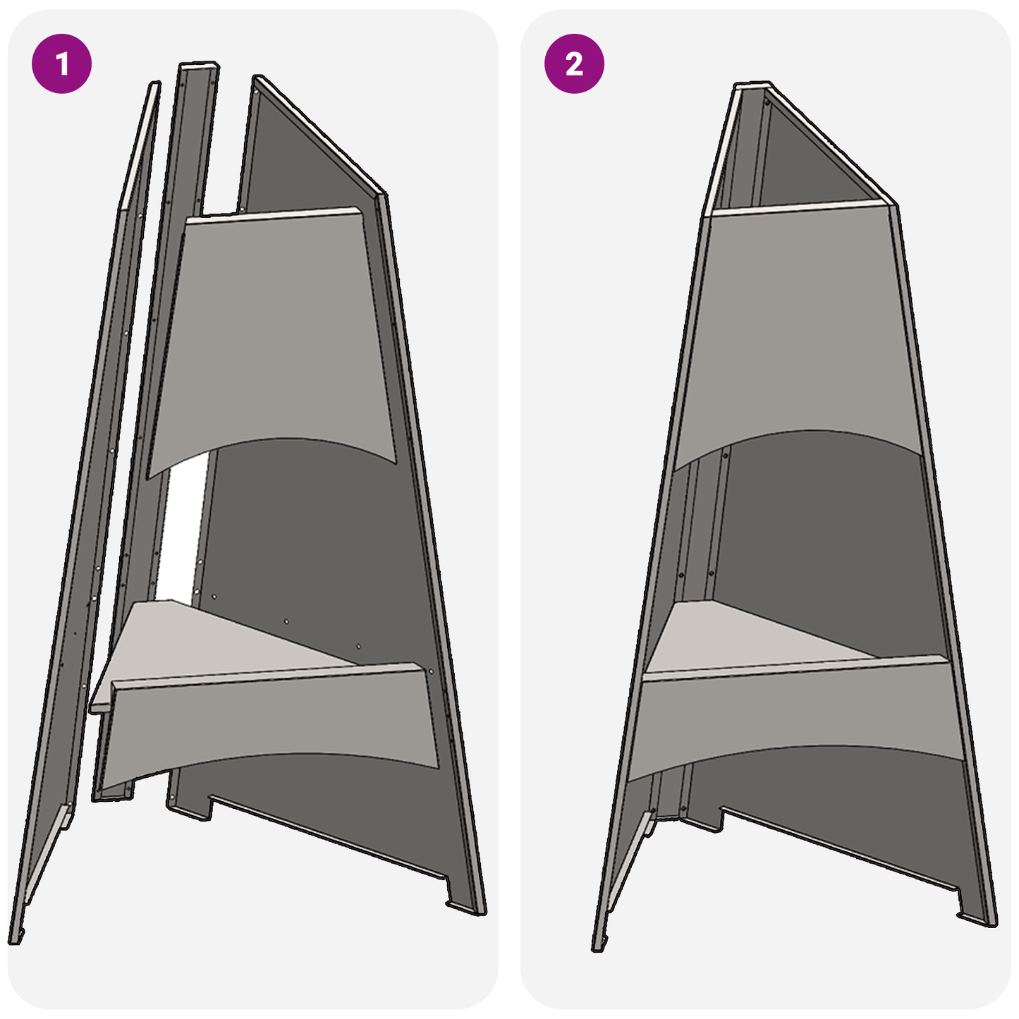 Feuerstelle Pyramid Schwarz 50X45X95 Cm Stahl