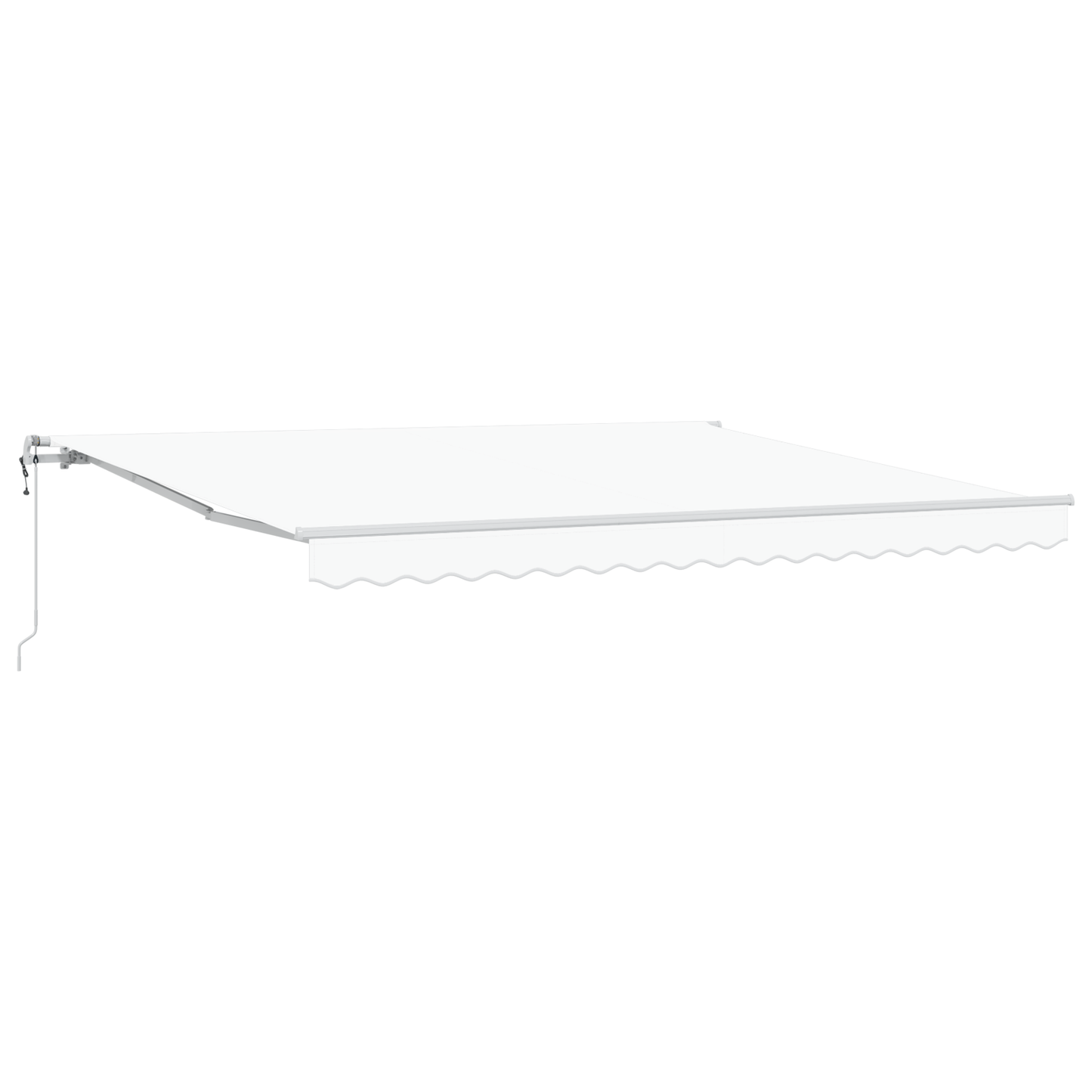 Automatische Einziehbare Markise 400X350 Cm Weiß