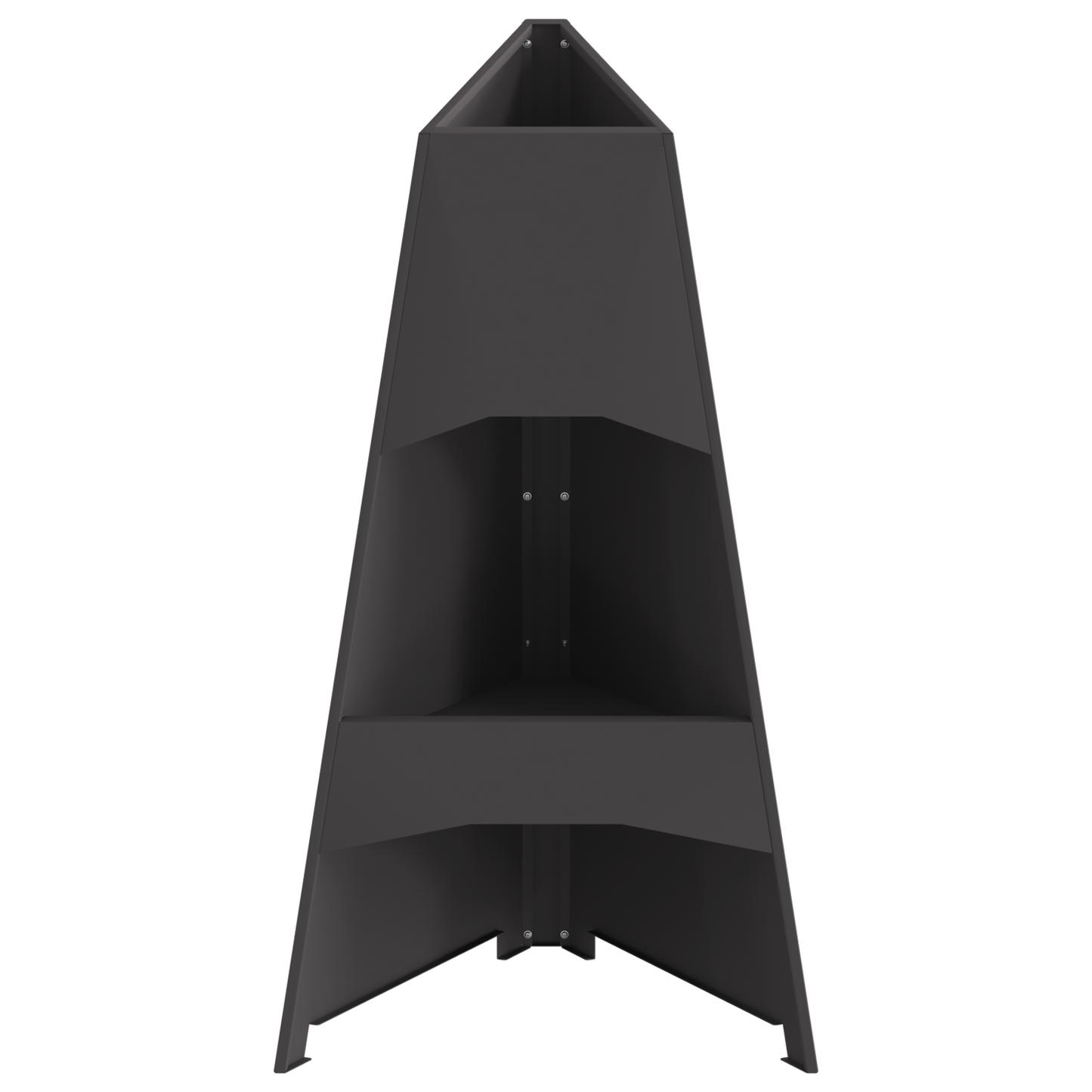 Feuerstelle Pyramid Schwarz 50X45X95 Cm Stahl
