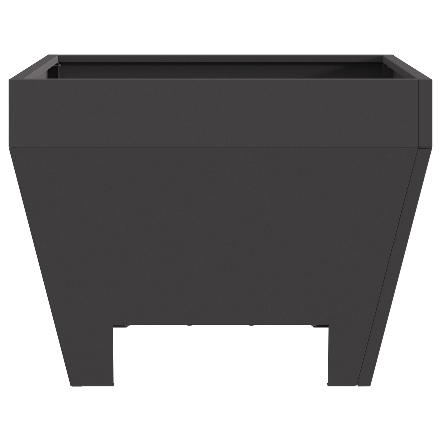 Feuerstelle Quadrat Schwarz 50X50X30 Cm Stahl