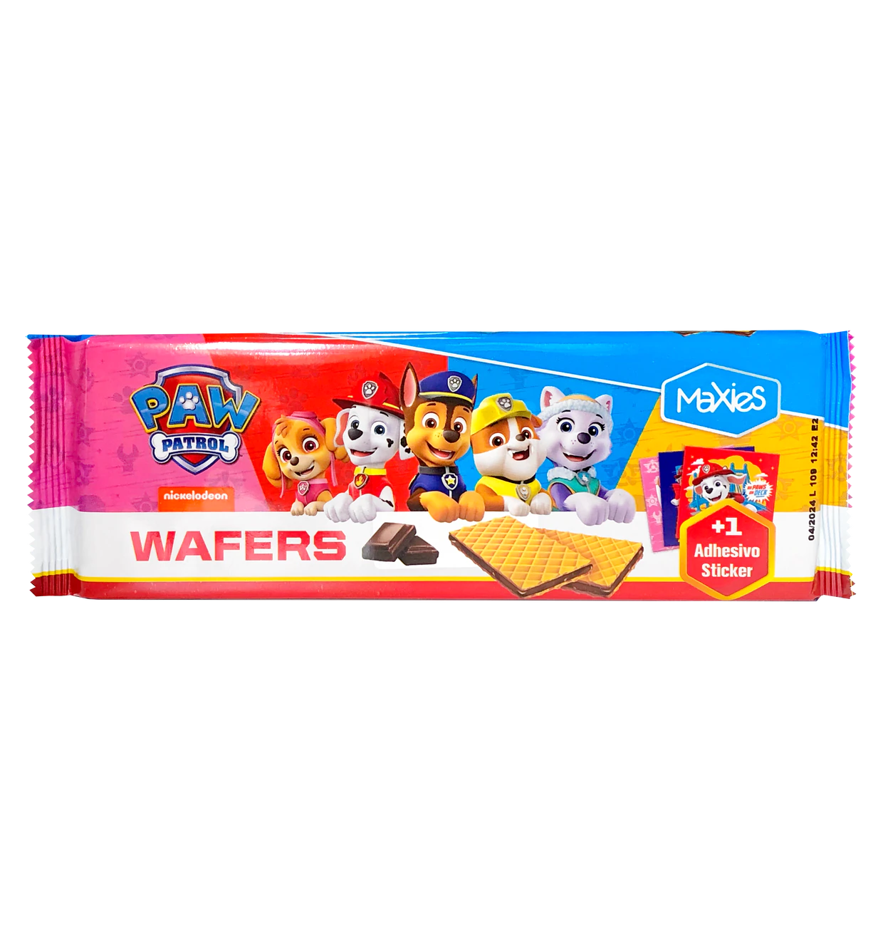 Paw Patrol Waffeln mit Schokoladencremefüllung 150g