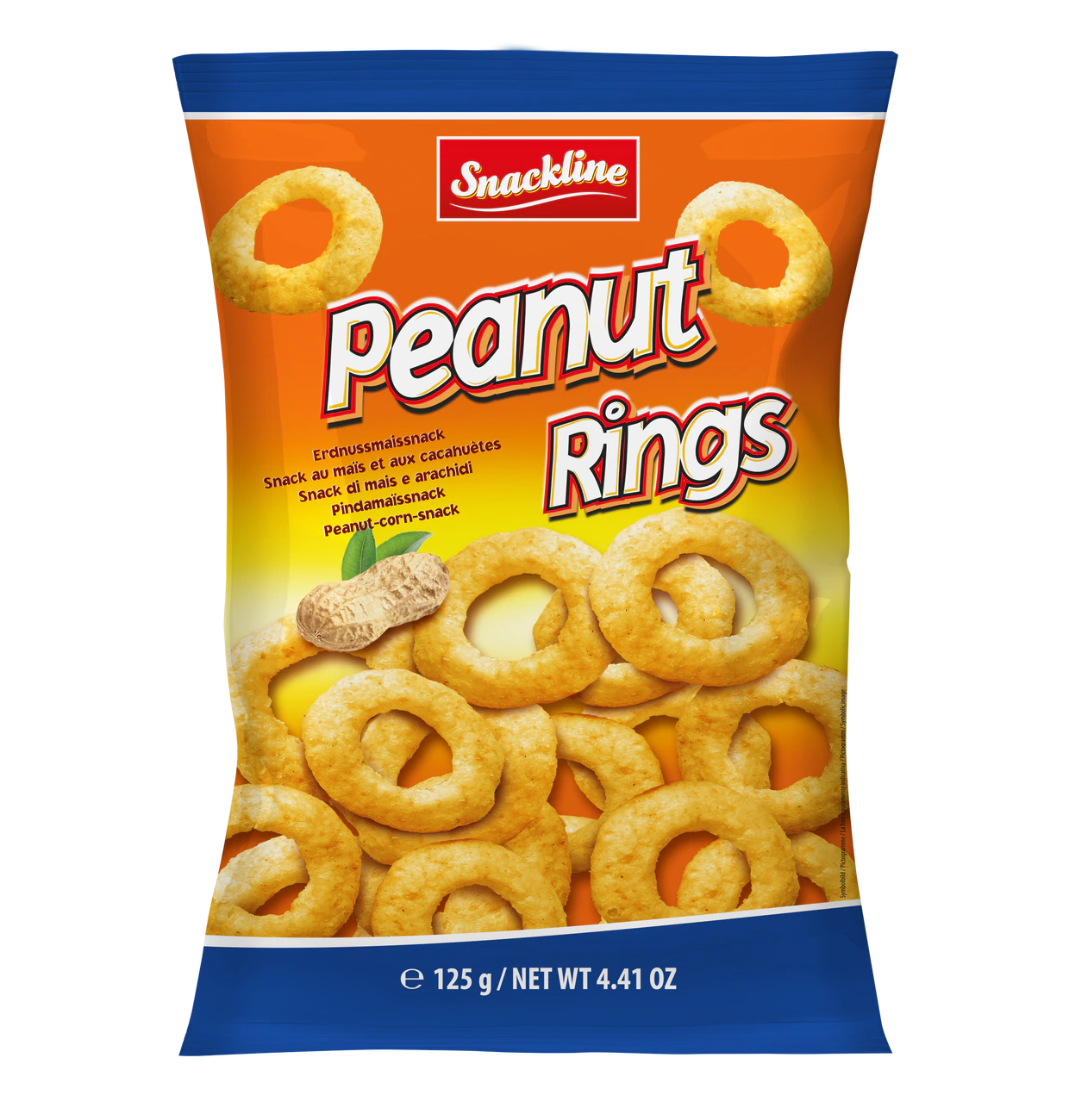 Snackline Peanut Rings Erdnussmaissnack 125g