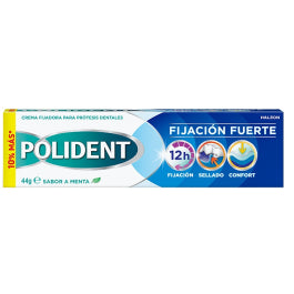 Polident Crema Fijadora Prótesis Dentales Fijación Fuerte Sabor Menta 77g