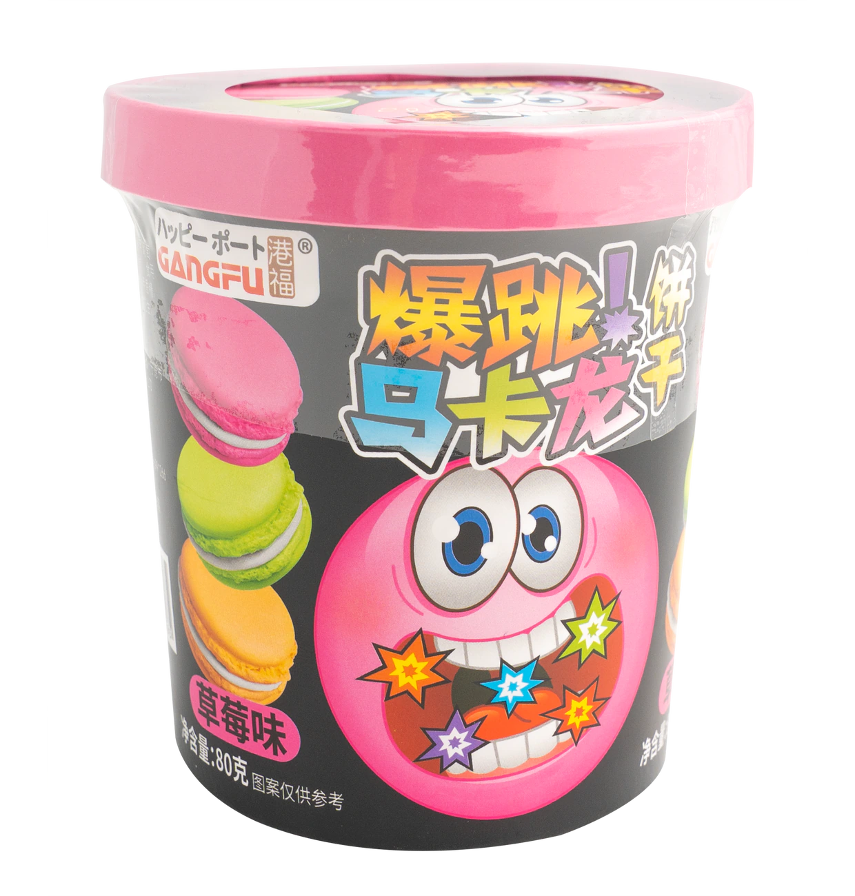 Popping Macaron Kekse Erdbeere 80g