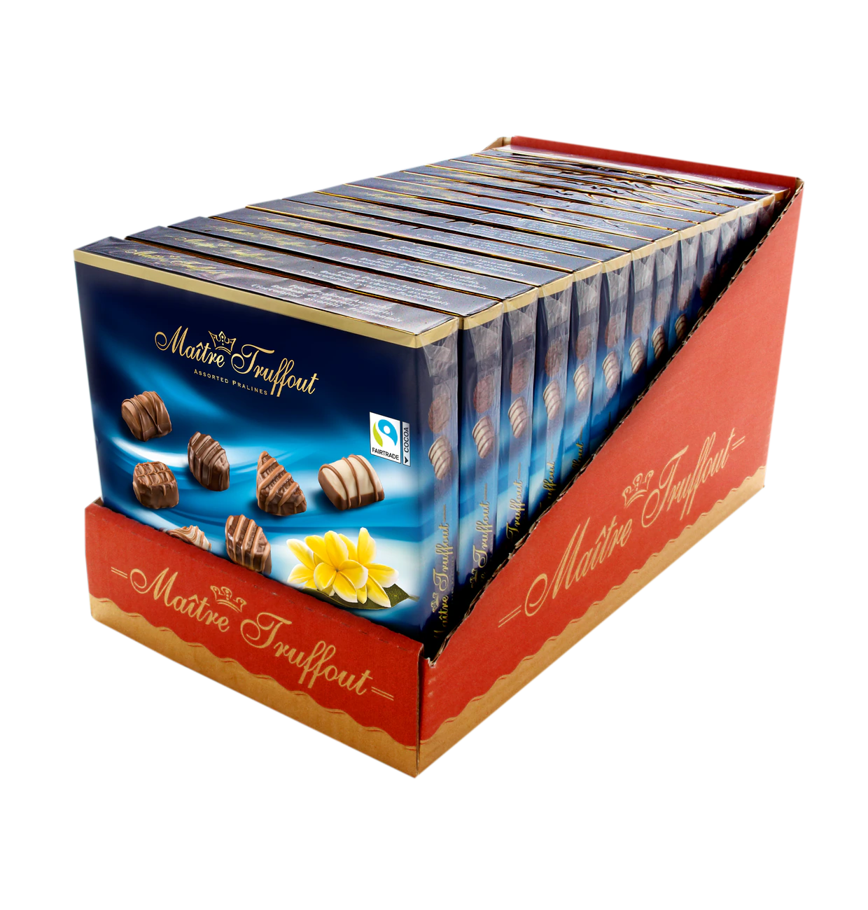 Pralinenmischung blau 200g feinste Pralinen von Maitre Truffout ohne Alkohol