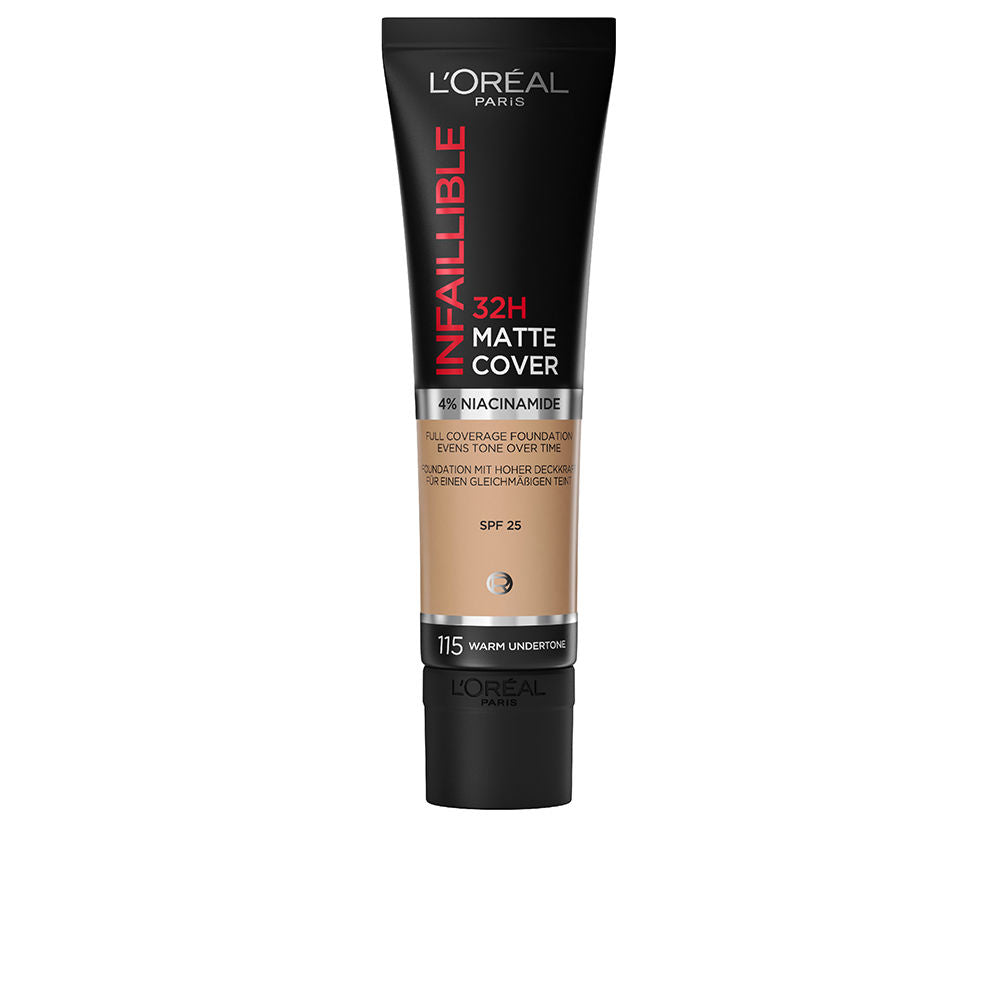 INFAILLIBLE 32H matte cover foundation #115-Warm Undertone 30 ml