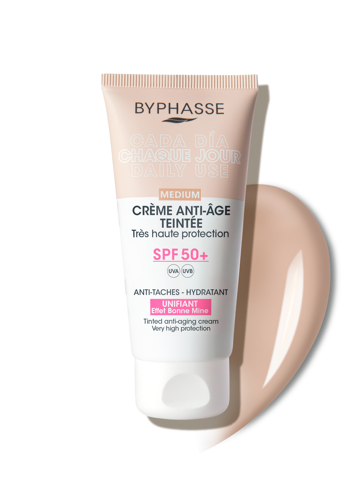 BYPHASSE BYPHASSE Antiedad Gesichtscreme mit Farbe SPF 50 Medium 50 ml Kosmetik