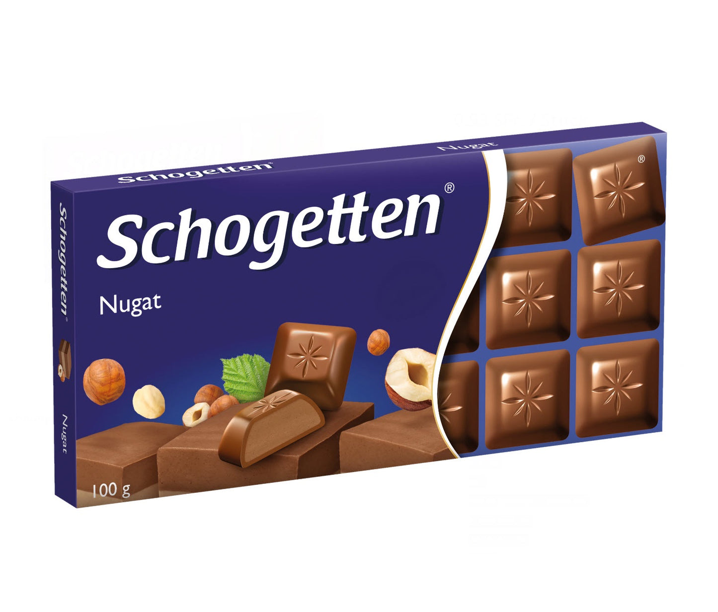 Schogetten Nugat 100g Schokolade mit 46% Nugatfüllung