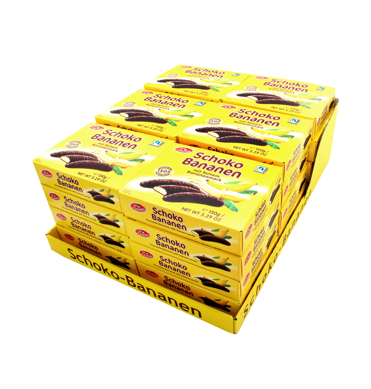 Schoko Gelee Bananan mit Zartbitter Schokolade 150g