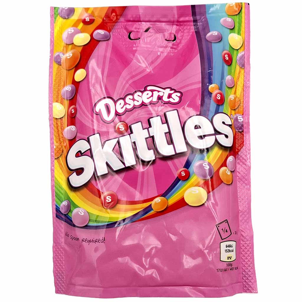 Skittles Desserts Kaubonbons 152g Kaudragees in knuspriger Zuckerhülle - Candyshop.ch
