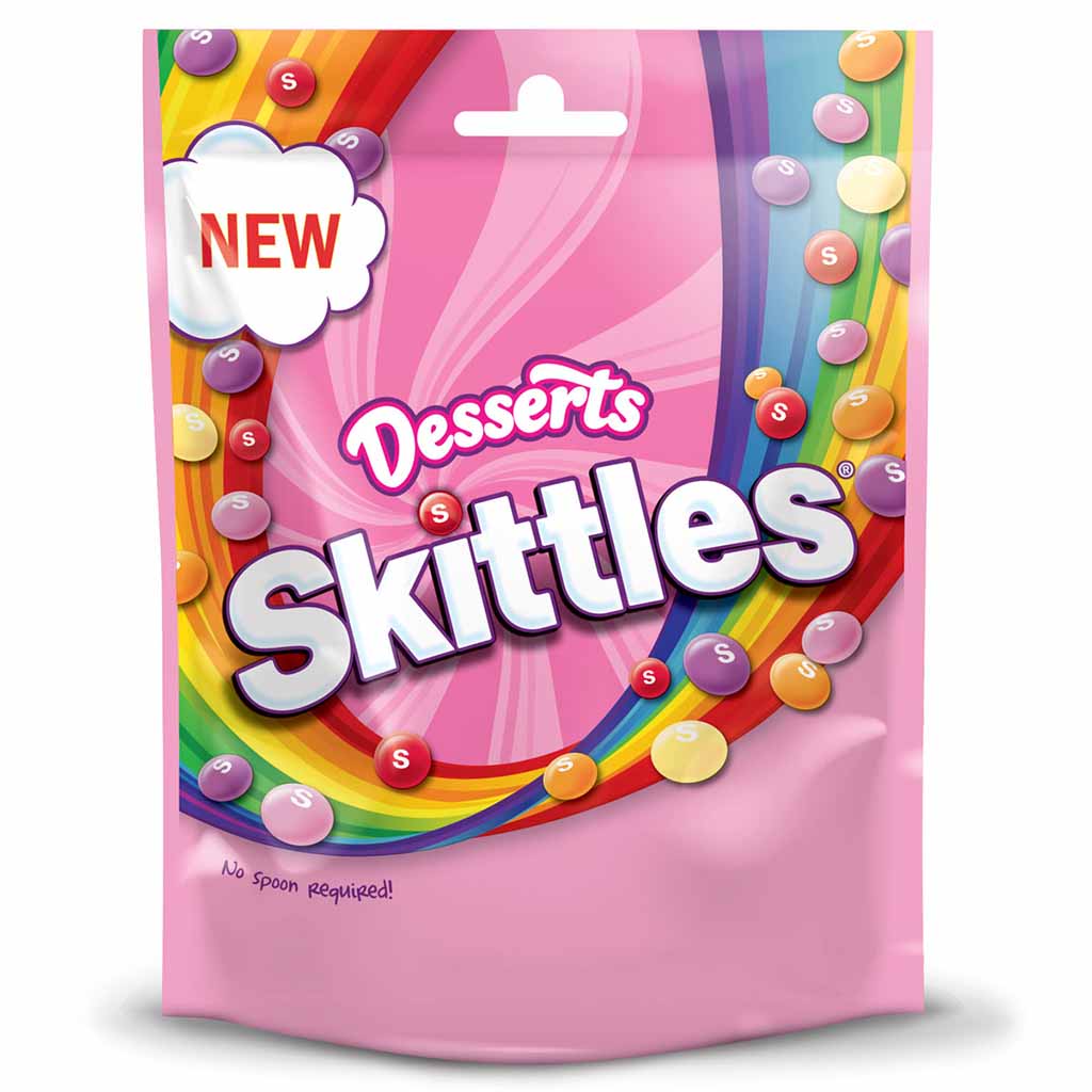 Skittles Desserts Kaubonbons 152g Kaudragees in knuspriger Zuckerhülle - Candyshop.ch