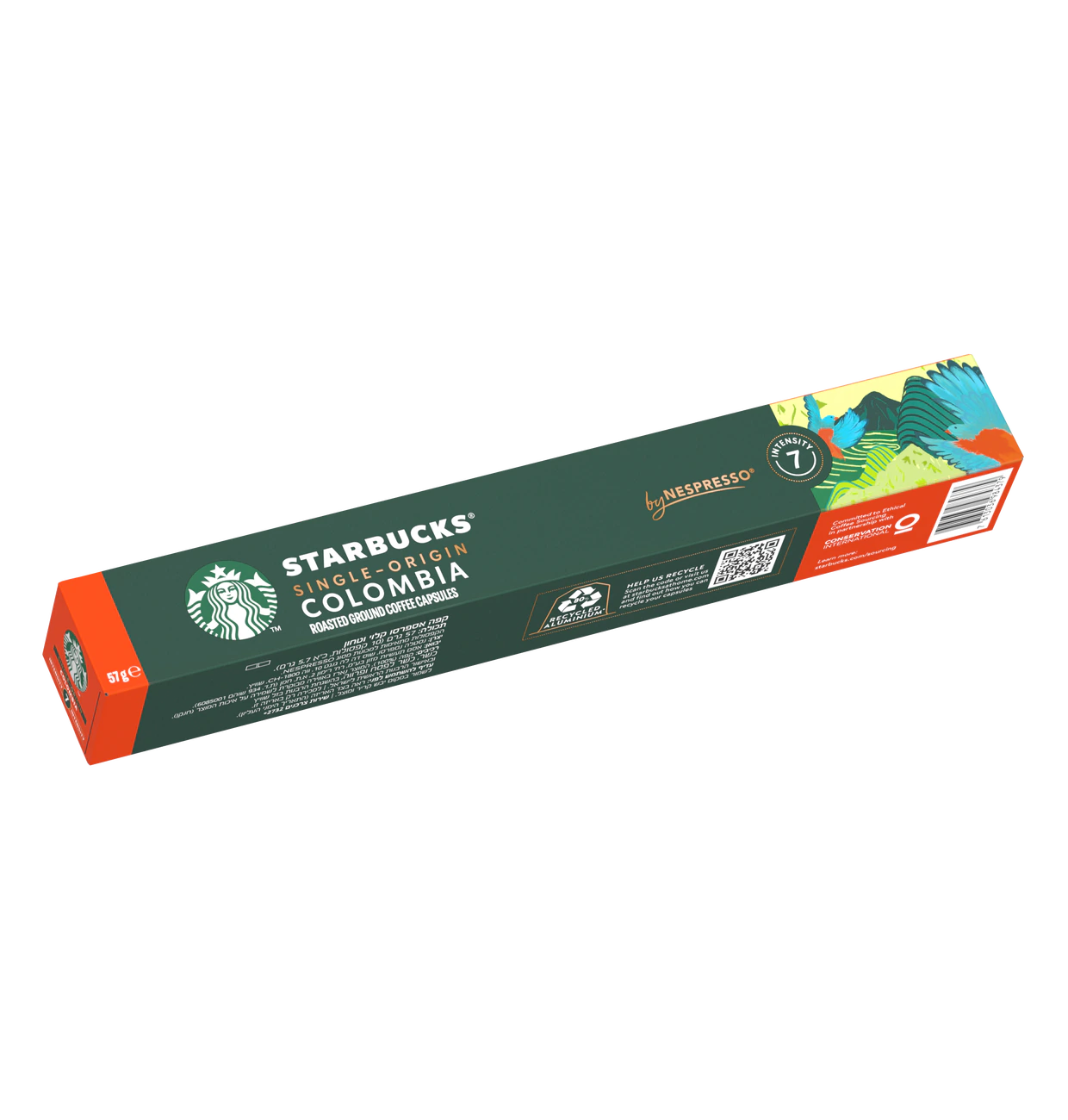 Starbucks Kaffekapseln Colombia 10x55g für Nespresso Intensität 7