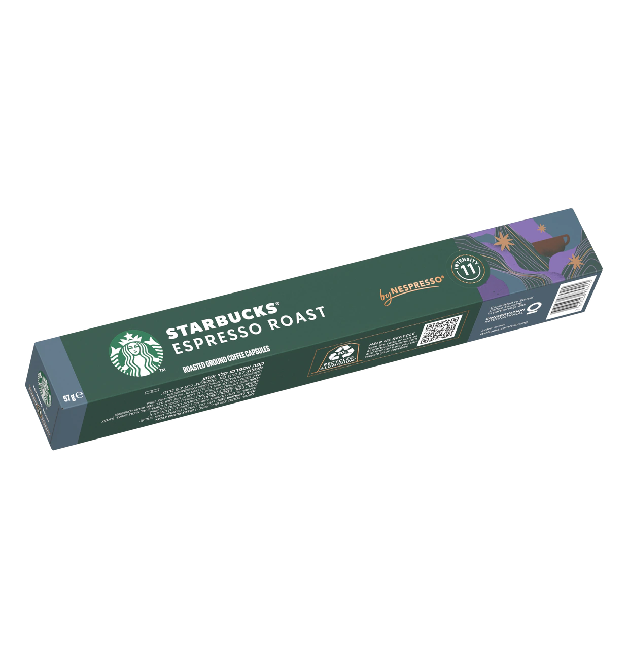 Starbucks Kaffekapseln Espresso Roast 10x57g für Nespresso Intensität 11