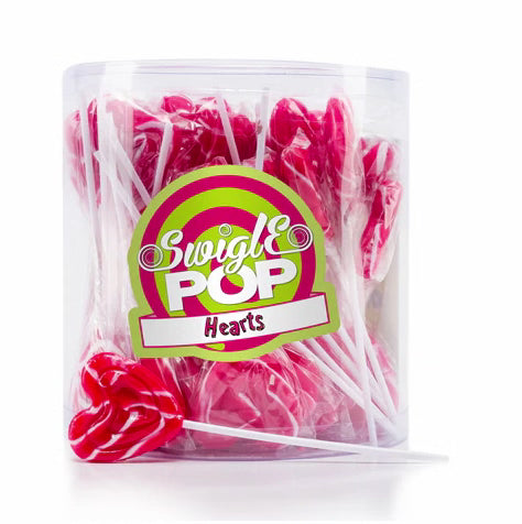 Swigle Pop Mini Heart 50x12g - Candyshop.ch