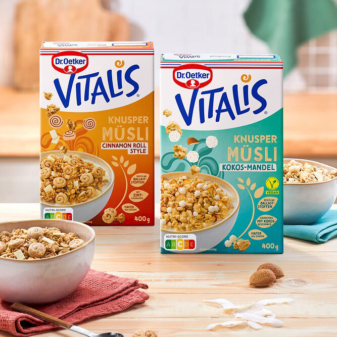 Dr Oetker Vitalis Knusper Müsli Cinnamon Roll 400g