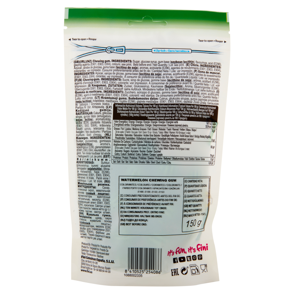 Fini Gum Watermelon 165g