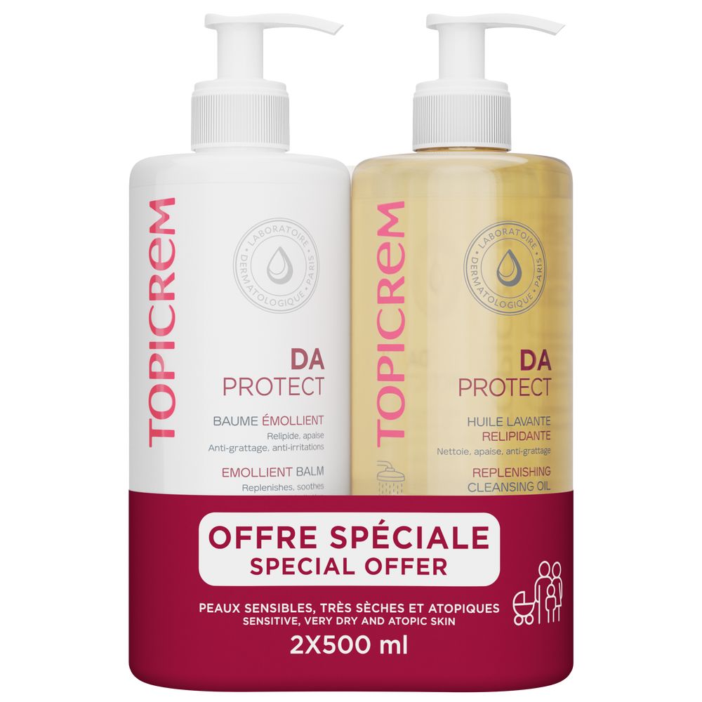 DA PROTECT EMOLLIENT BALM 500 ML + CLEANSING GEL 500 ML PACK 2 pcs