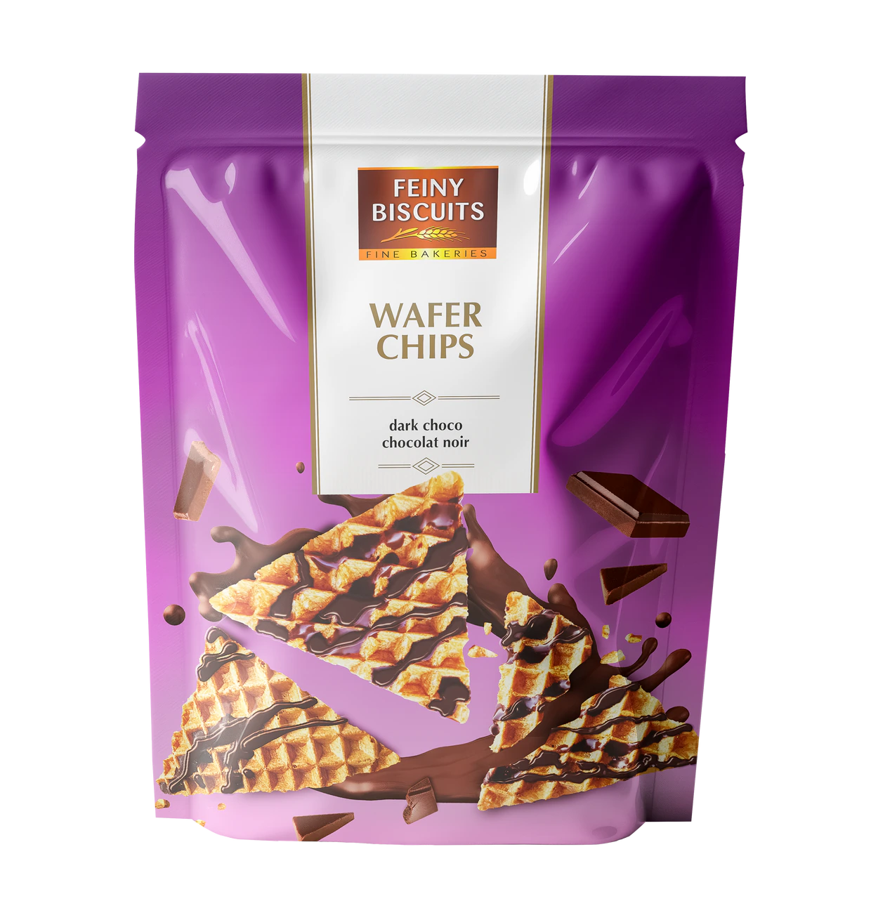Wafer chips mit Kakaoglasur 70g