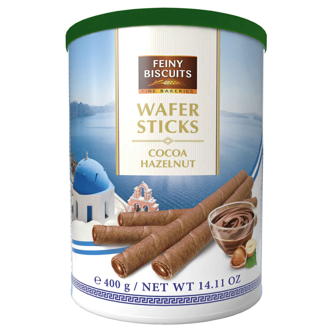 Waffelröllchen mit Kakao Haselnusscreme 400g