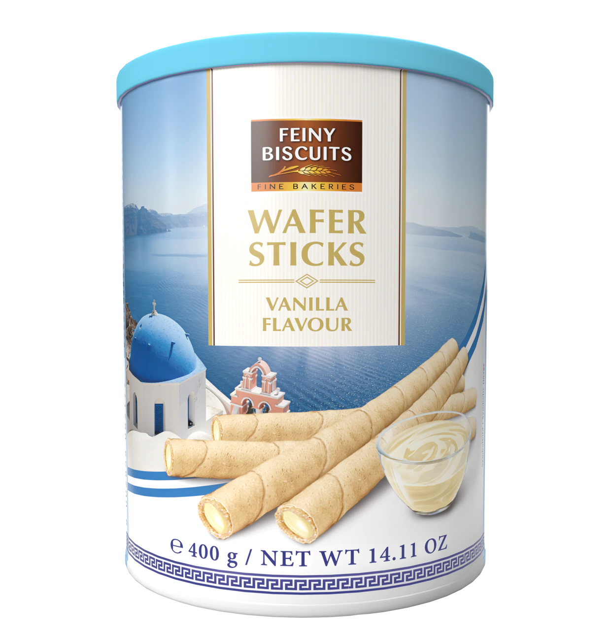 Waffelröllchen mit Vanillegeschmackcreme 400g