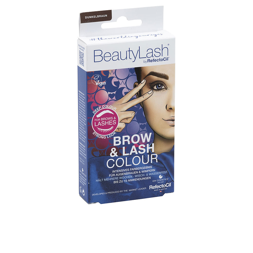 BEAUTYLASH BROW & LASH COLOUR eyebrow and eyelash tint kit #Dark Brown 1 unit