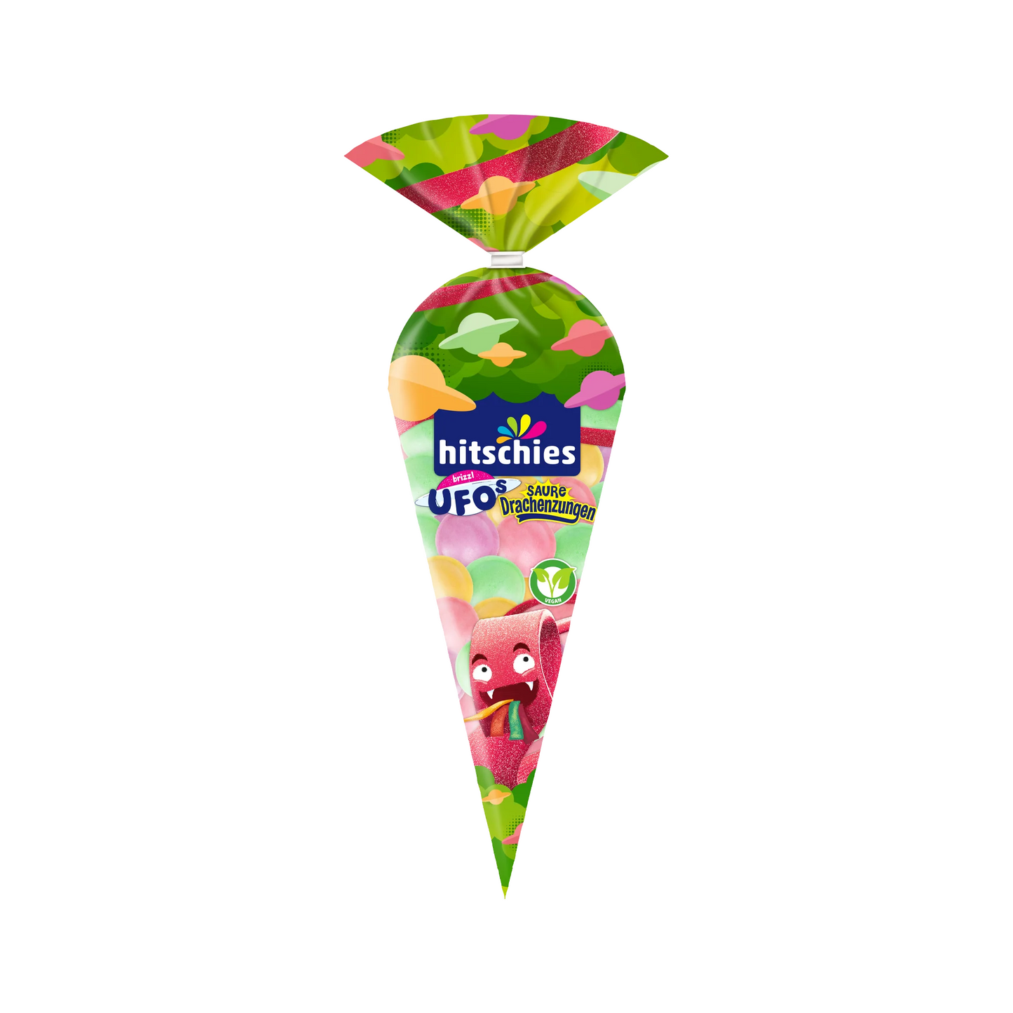 Hitschies brizzl UFOs saure Drachenzungen 75g