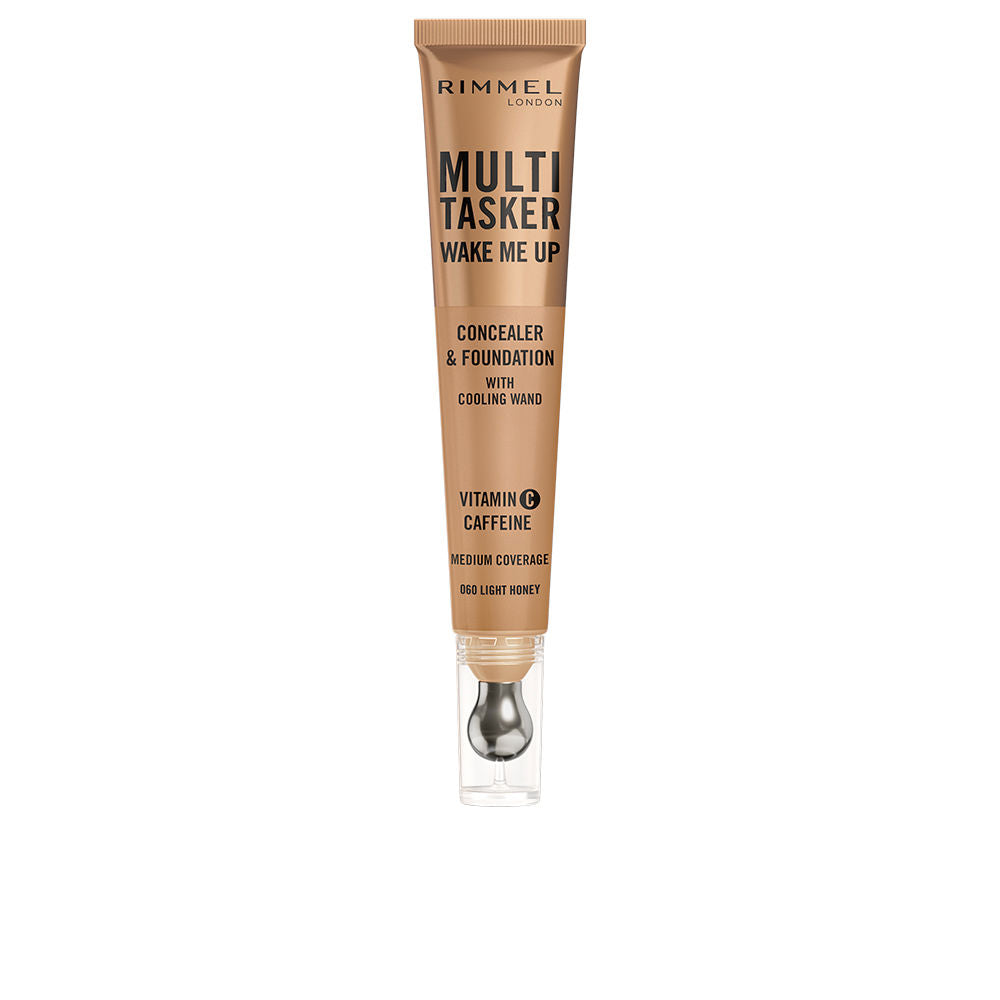 RIMMEL LONDON Multitasker Wake Me Up Corrector Y Base De Maquillaje Light Honey 20 ml