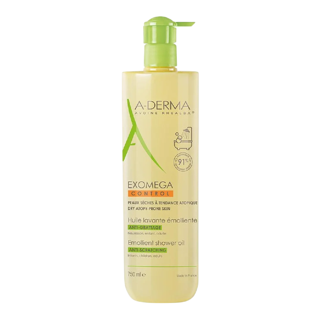 A-Derma A-Derma, Exomega Control, Emolliens, Duschöl, Für sehr trockene bis atopische empfindliche Haut, 200 ml Regular
