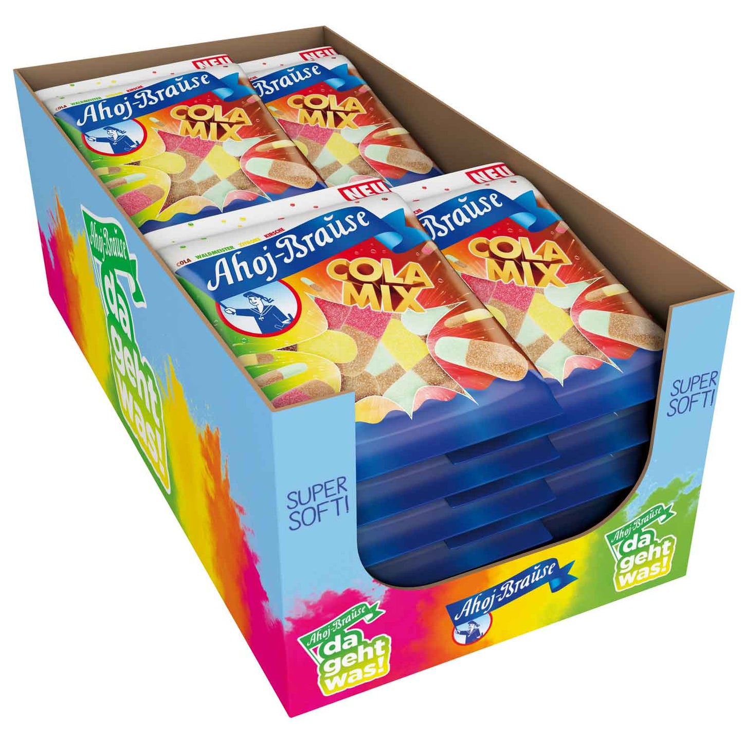 Ahoj-Brause Cola Mix 150g Kaubonbons mit Cola- und Fruchtgeschmack