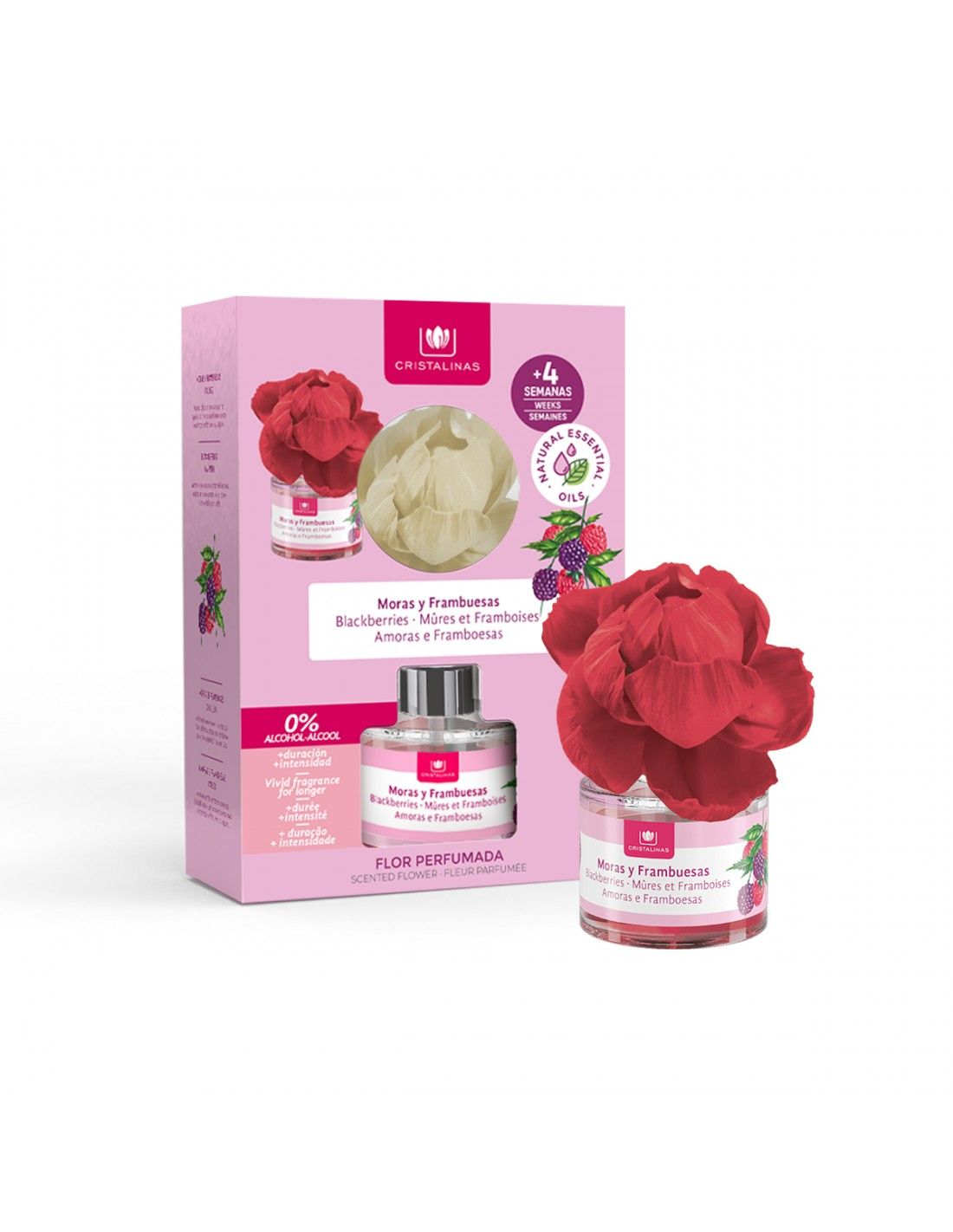 CRISTALINAS CRISTALINAS Flor Perfumada Ambientador Moras y Frambuesas 40 ml Kosmetik
