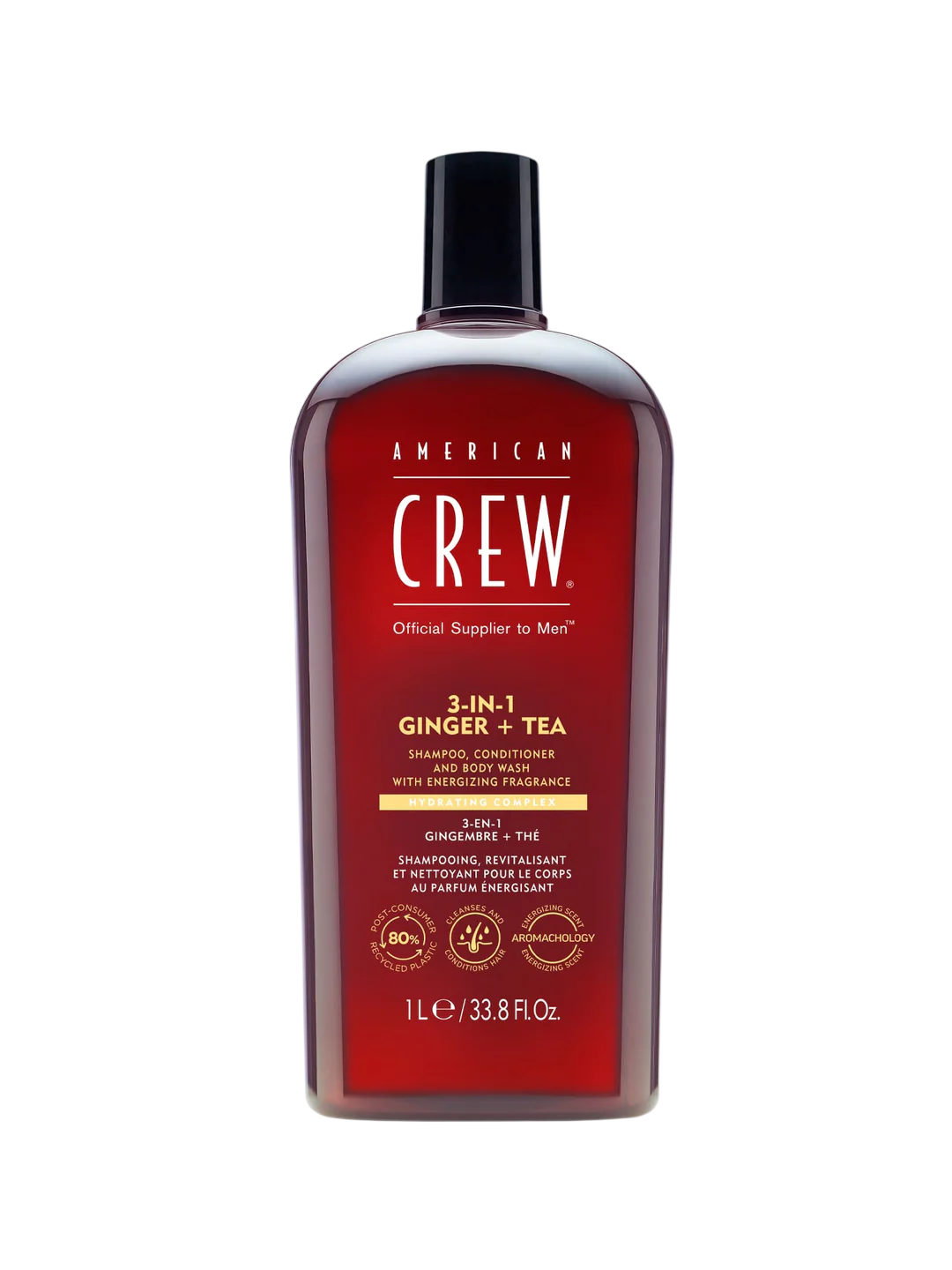 American Crew American Crew, 3-In-1, Haarshampoo, Spülung & Duschgel 3-in-1, Revitalisierung, 250 ml Regular