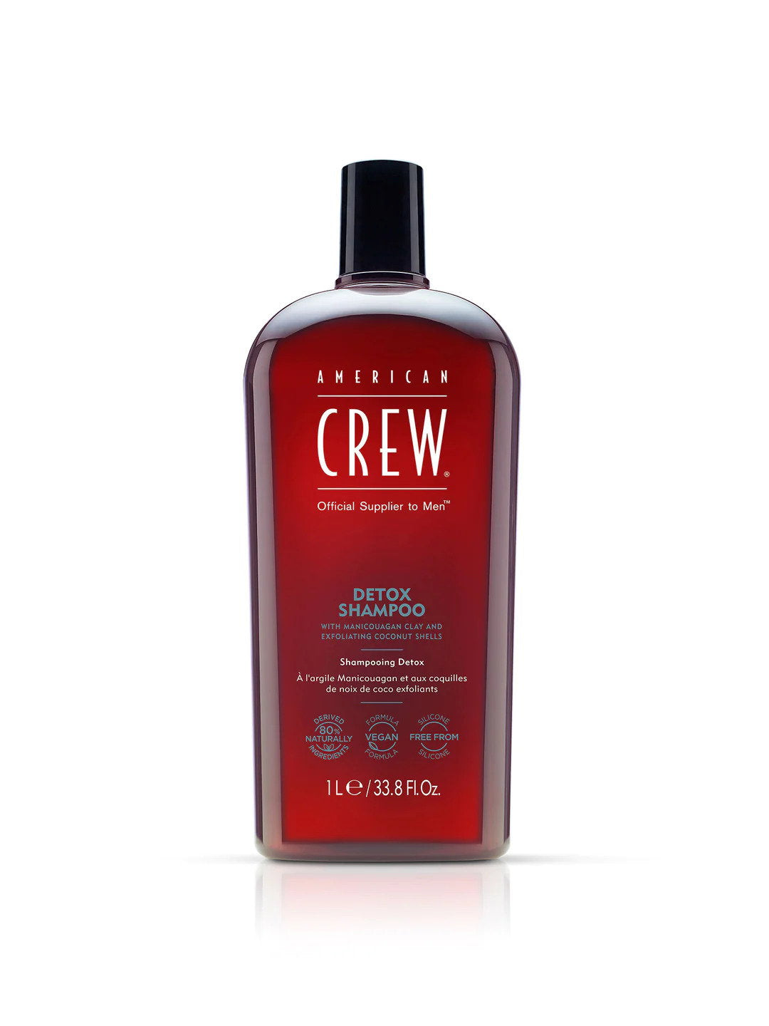 American Crew American Crew, Detox, Vegan, Haarshampoo, Zur Regulierung von übermäßigem Talg, 1000 ml Regular