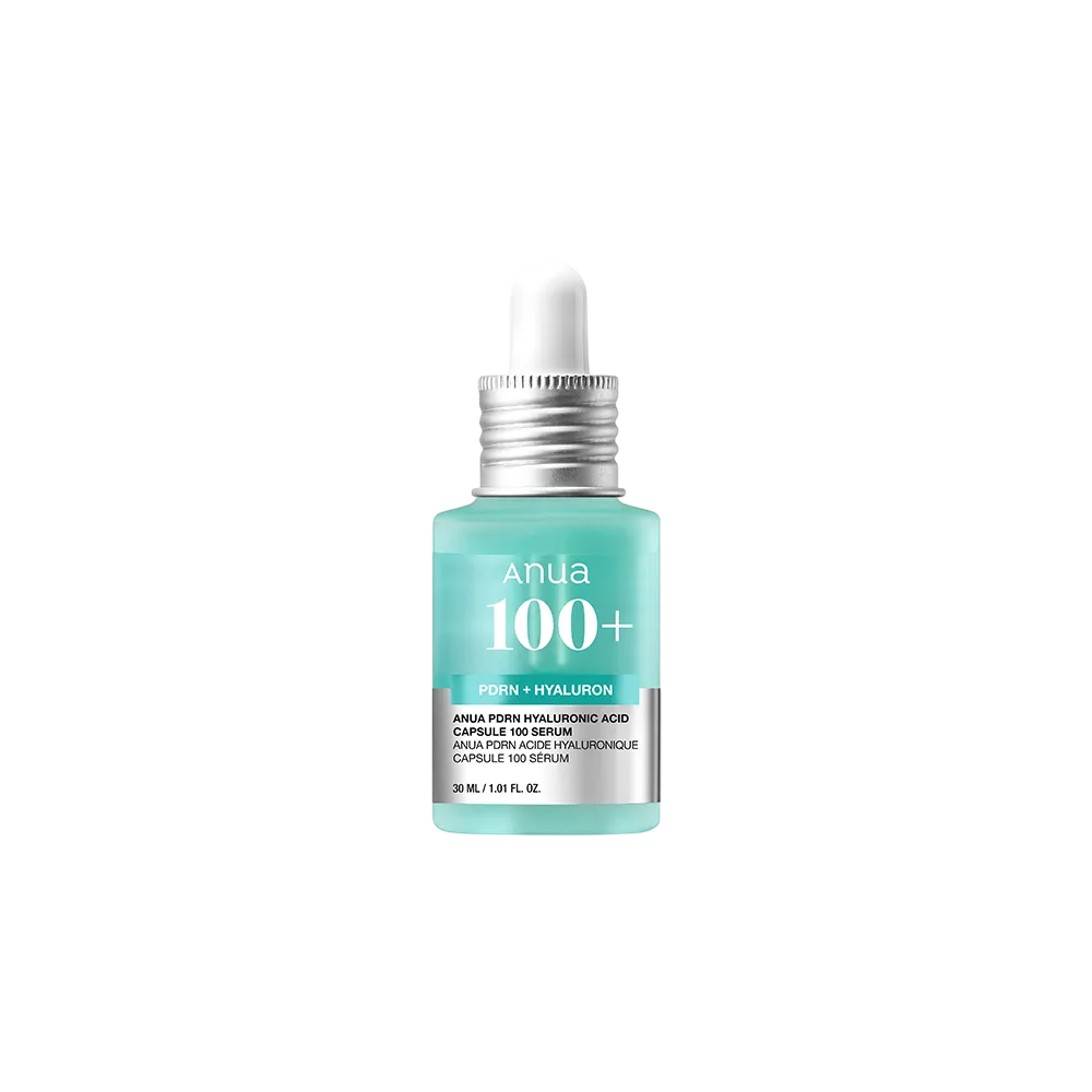 Anua Anua, 100+, PDRN und Hyaluronsäure, Feuchtigkeitsspendend & glättend, Serum, Gesicht, 30 ml Regular