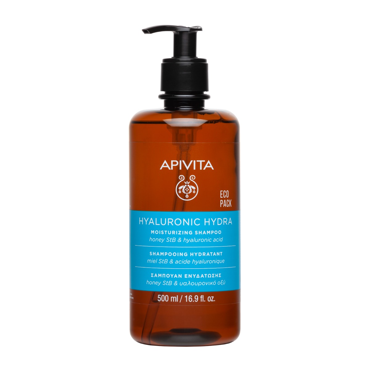 Apivita Haarshampoo Apivita, Hyaluronic Hydra, Hair Shampoo, Hydrating & Moisturising, 500 ml Regular