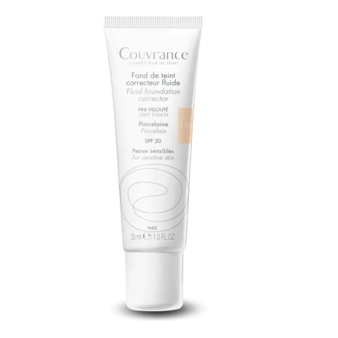 Avene Couvrance Flüssige Grundierung 1.0 Porzellan SPF 20 – Natürliche Deckkraft & Schutz