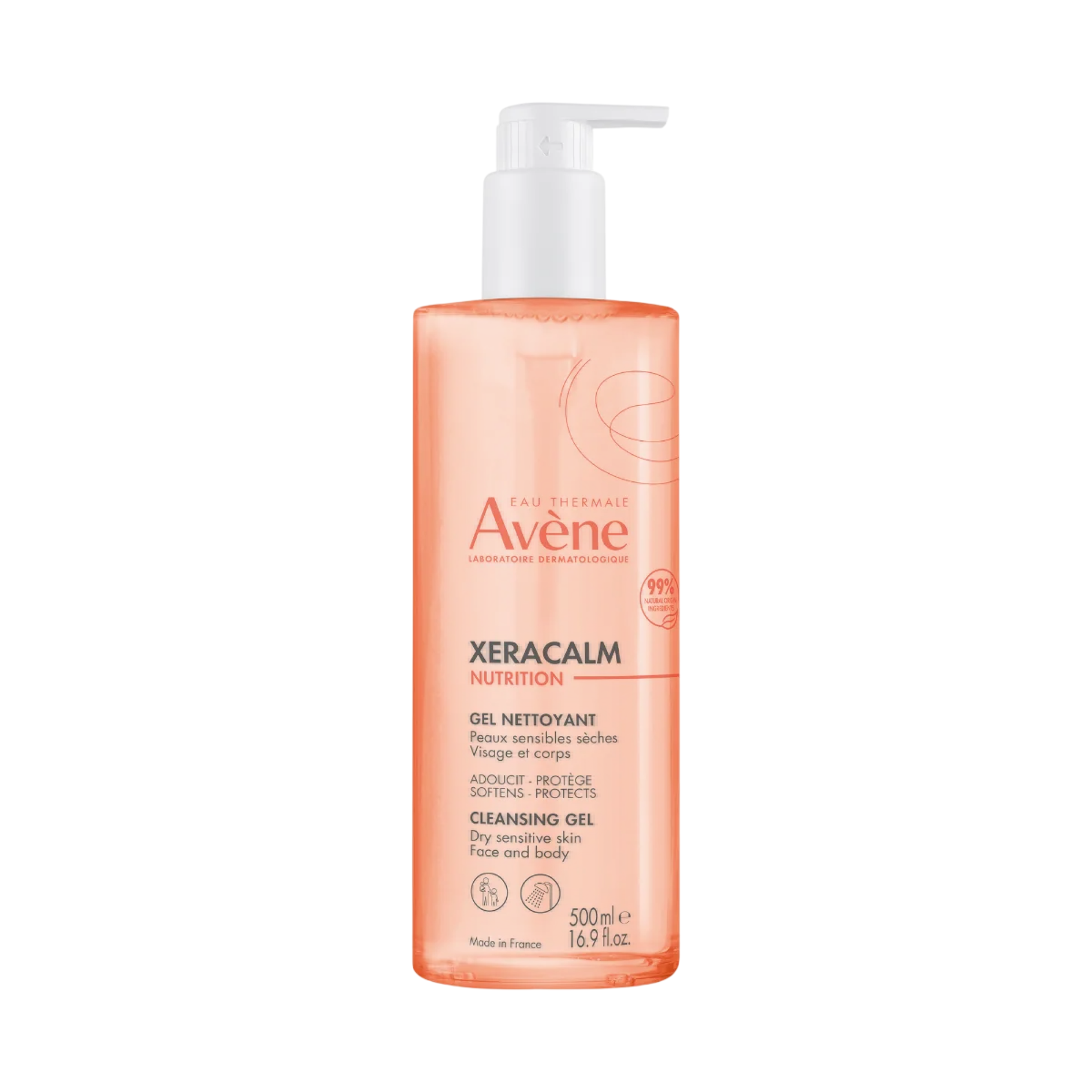 Avene Avene, XeraCalm Nutrition, Reinigungsgel, 500 ml Regular