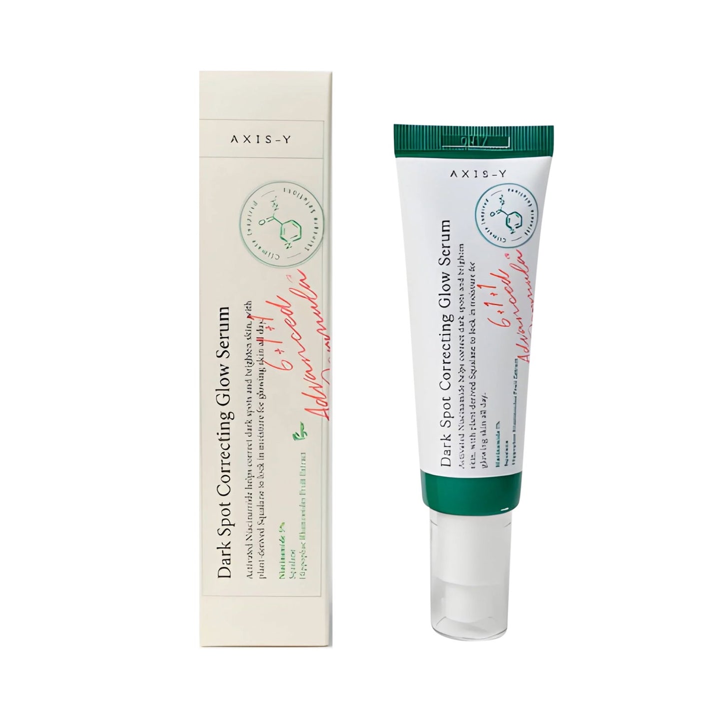 Axis-Y Axis-Y, Dark Spot Correcting Glow, Gegen Dunkle Flecken, Serum, Für das Gesicht, 50 ml Regular
