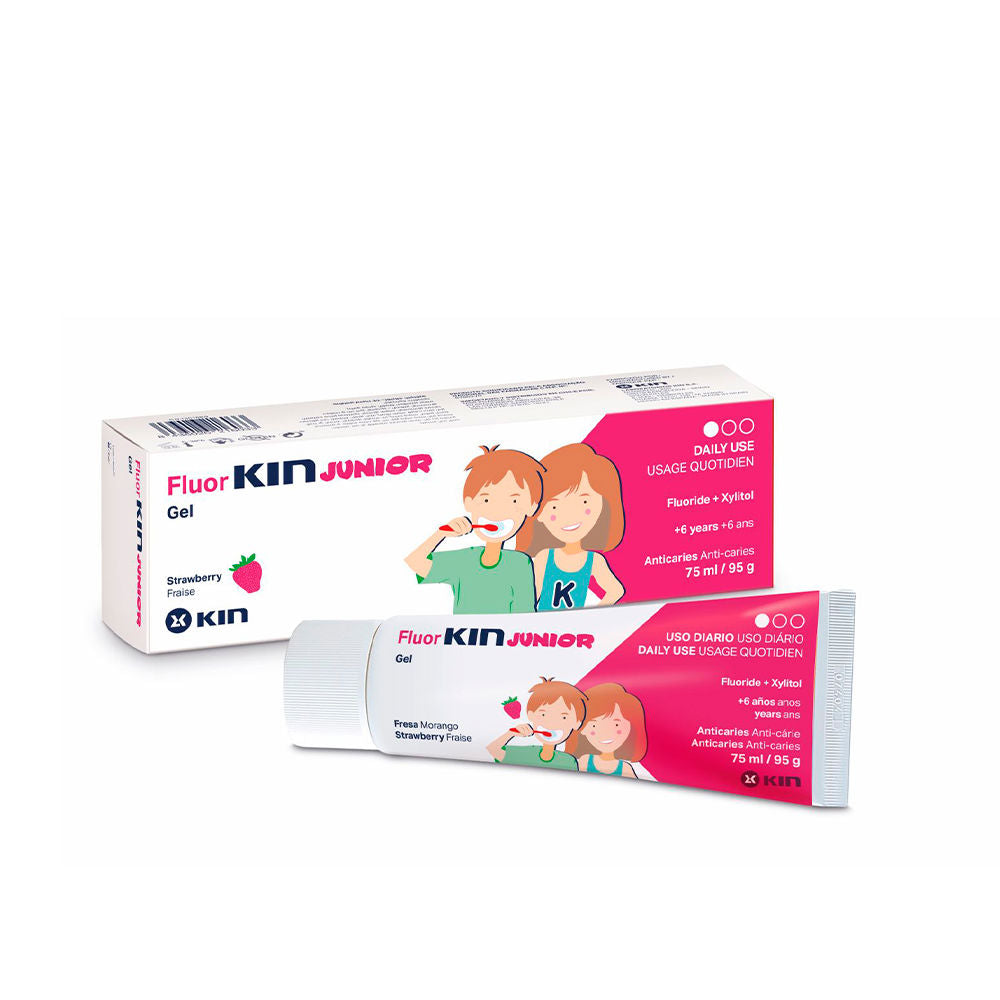 FLUORKIN JUNIOR gel dentífrico #fresa 75 ml