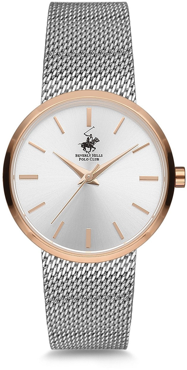 BEVERLY HILLS POLO CLUB Damen Quarzuhr aus Kunststoff 42 mm BH0113-03 – Produktansicht