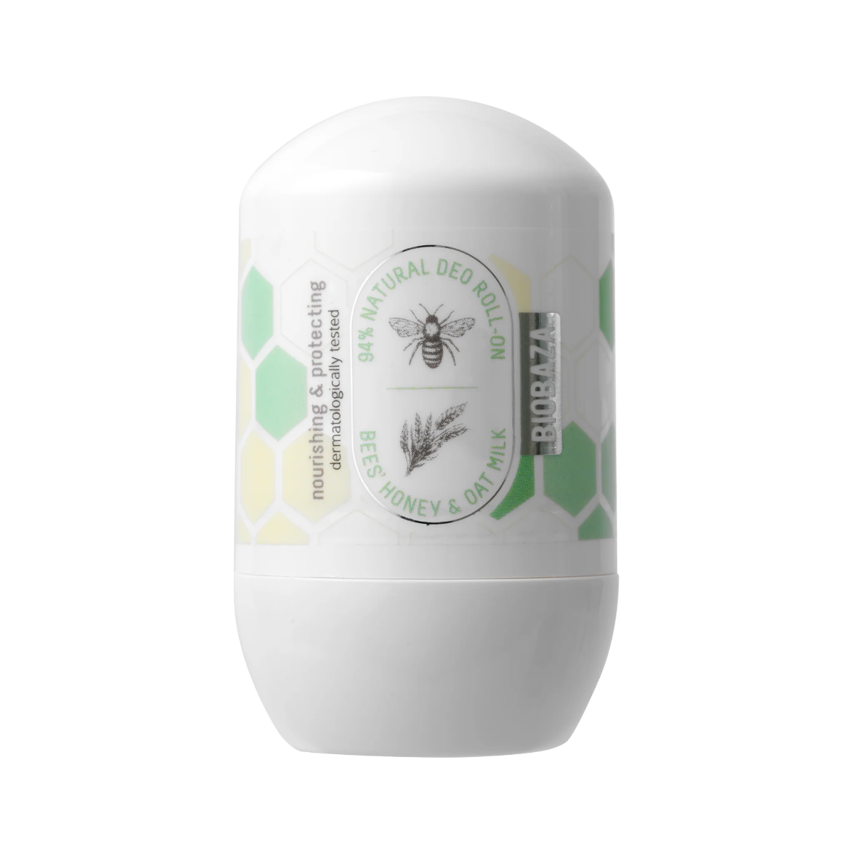 Biobaza Bee's Honey & Oat Milk Natürliche Inhaltsstoffe Soothing & Nourishing Deodorant-Roll-On Unisex 50 ml