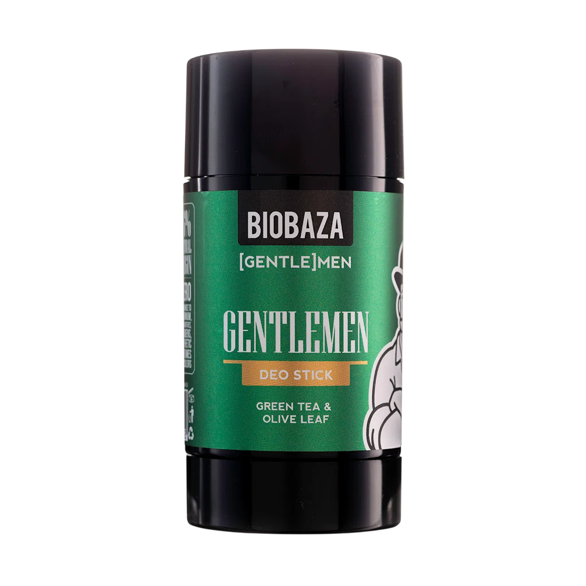 Biobaza Deodorant-Stick Biobaza, Gentlemen, Natural Ingredients, Refreshing & Protecting, Fresh & Green, Deodorant Stick, For