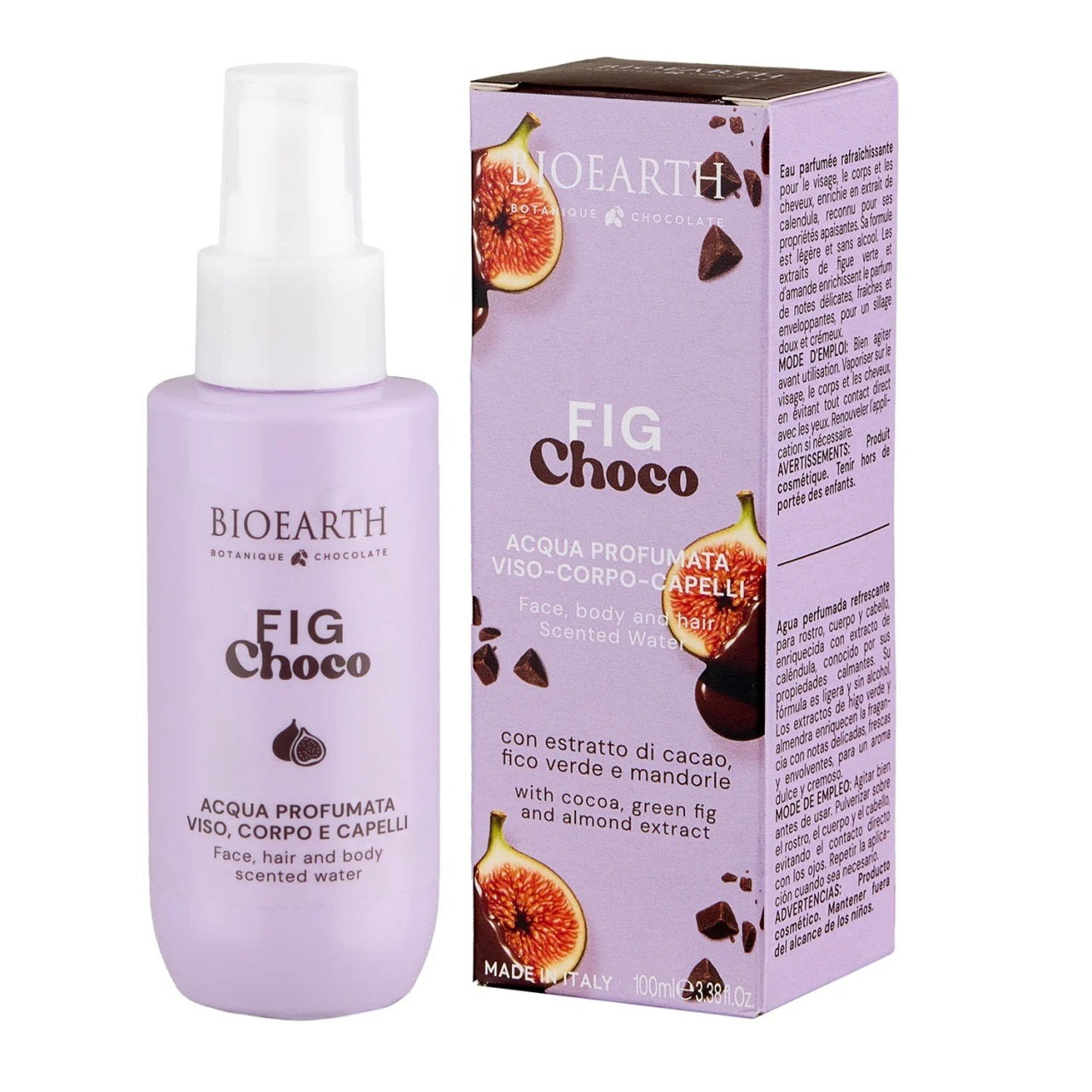 Bioearth Bioearth, Fig Choco, Erfrischend, Nebelspray, Für Körper, Gesicht & Haar, 100 ml Regular