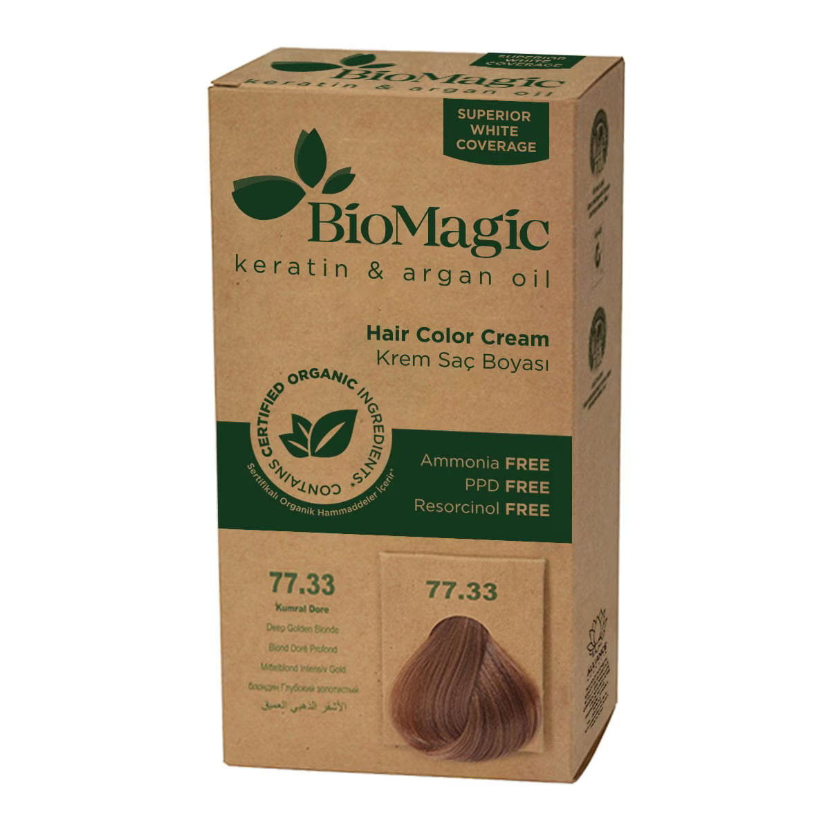 Biomagic Biomagic, Biomagic, Keratin & Argan Oil, Permanente Haarfarbe, 77.33 , 250 ml *Tester