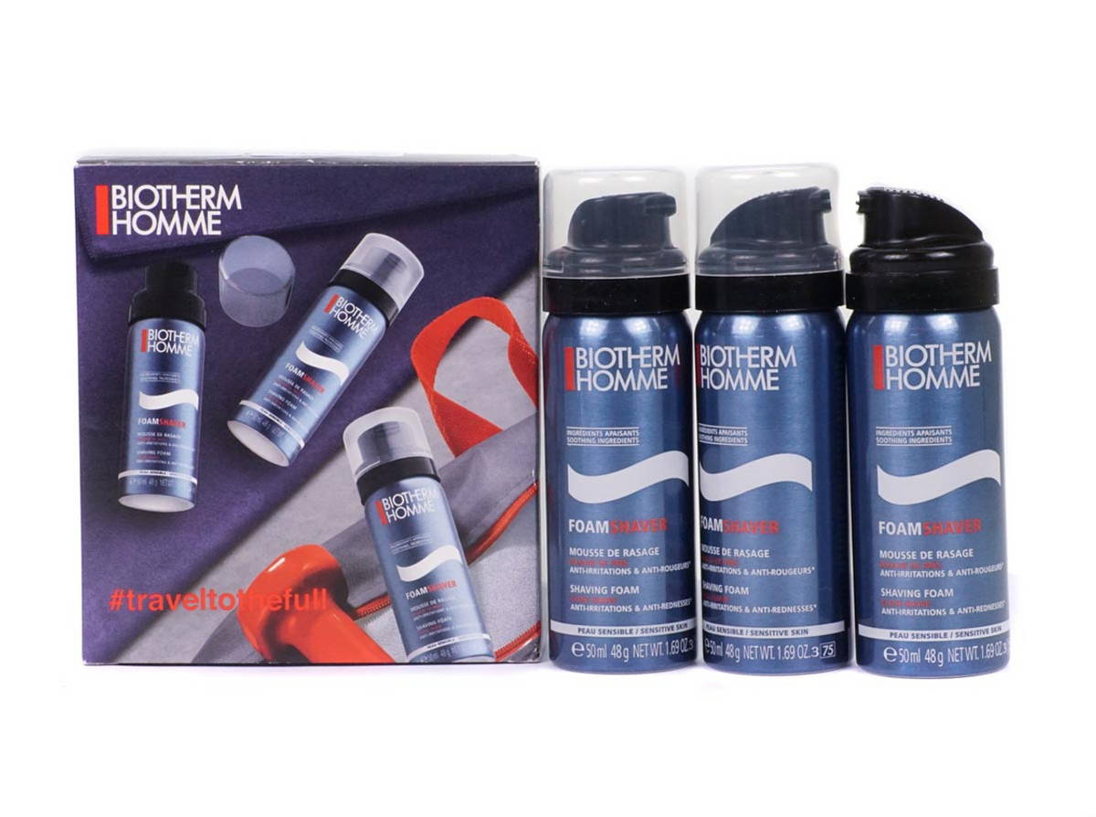 Biotherm Set Trio Against Irritation Shaving Foam 50 ml 3 Stück