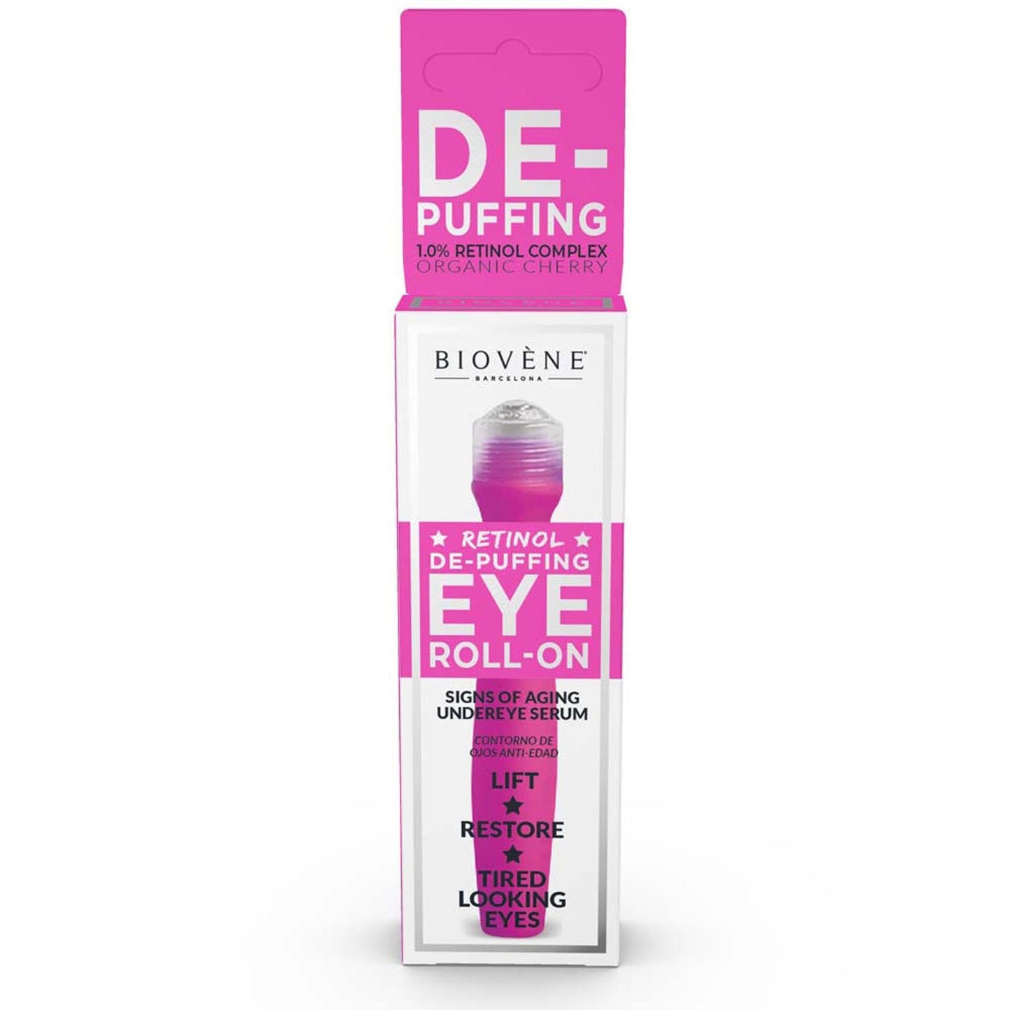 Biovene Biovene, Retinol De-Puffing, Entschlackung, Augen Roll-On, 15 ml Regular