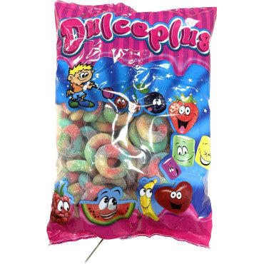 Dulceplus Sugared Rainbow Rings 100g