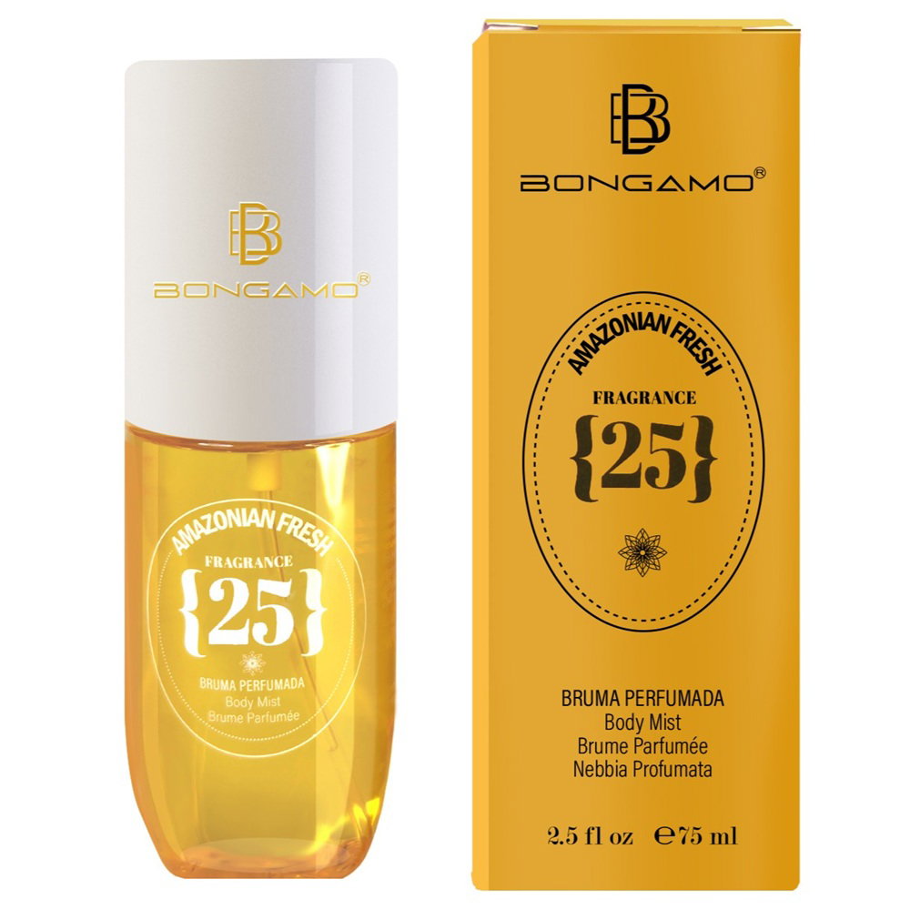 Bongamo Bongamo, Amazonian Fresh 25, Erfrischend, Körperspray, Vanille, 75 ml Regular