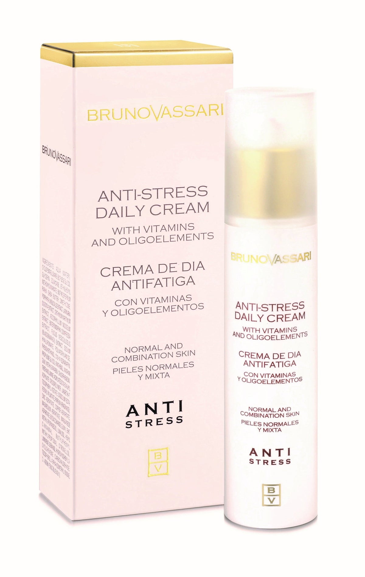 Bruno Vassari Bruno Vassari, Anti Stress, Vitamin A, Ermüdungsfrei, Täglich, Sahne, Für Gesicht/Hals & Dekolleté, 50 ml Regul