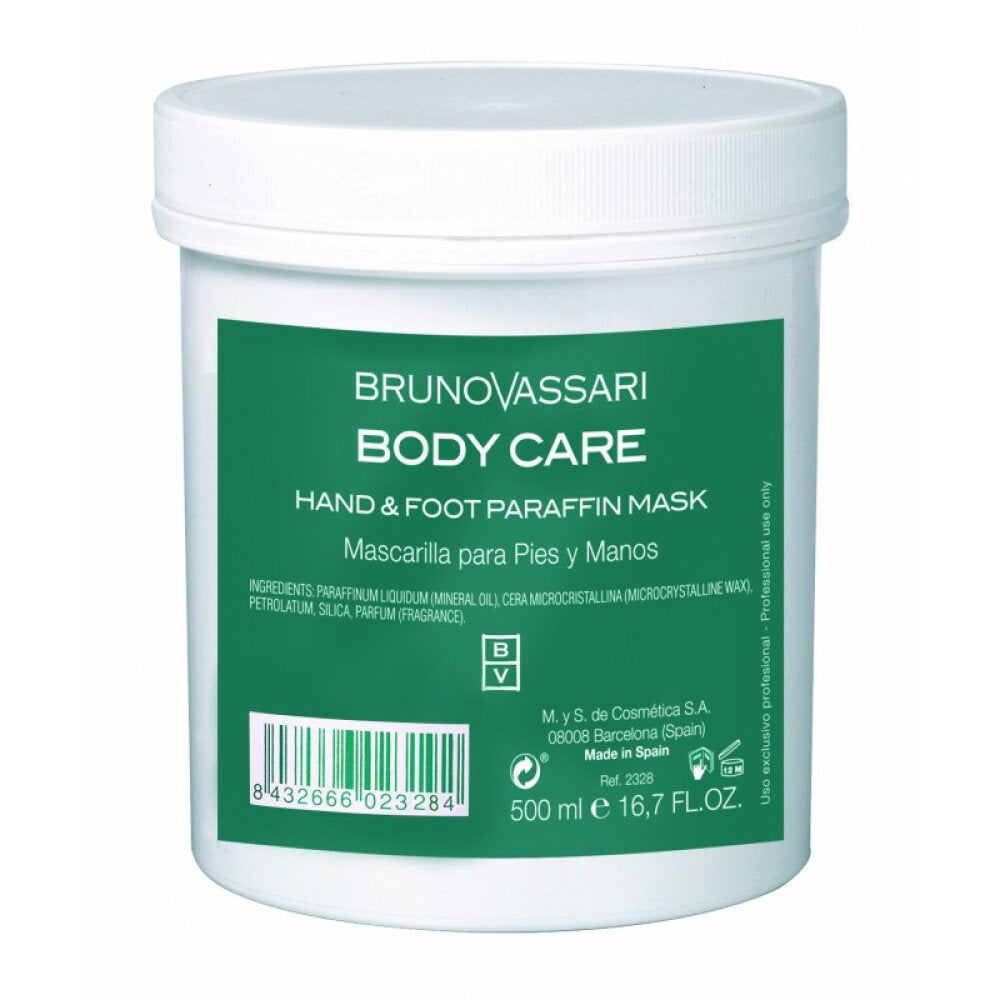 Bruno Vassari Bruno Vassari, Body Care, Paraffin, Hydratisierend, Körpergelmaske, Für Hände & Füße, 500 ml Regular